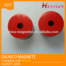 Heißer Verkauf Alnico Magnet Pot rot beschichtet